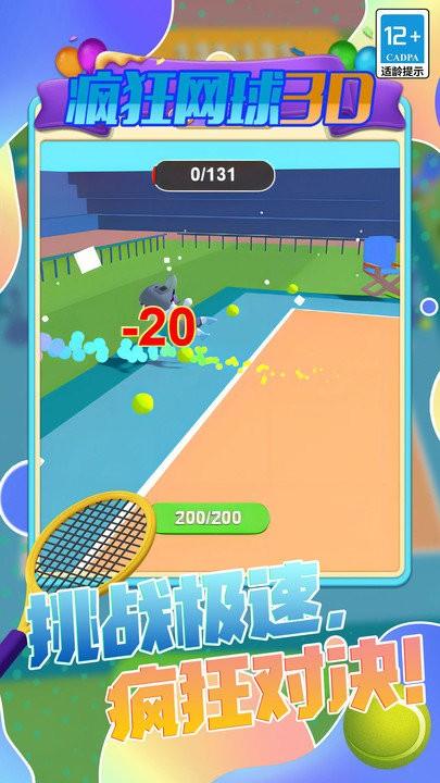疯狂网球3d小游戏下载,疯狂网球3d,网球游戏